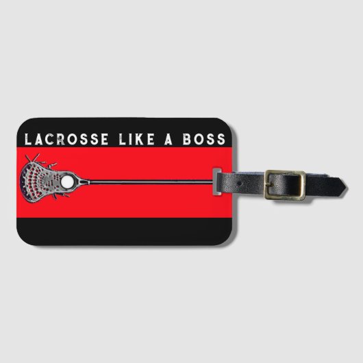 Lacrosse-uitrusting Bagagelabel (Voorkant (horizontaal))