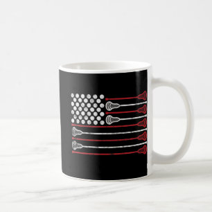 Lacrosse USA Flag Lax Koffiemok