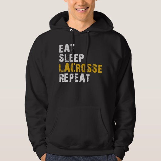 LACROSSE VAN DE EAT-SLAAPSLAP HOODIE (Voorkant)