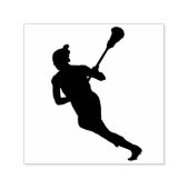 Lacrosse van de vrouw zelfinktende stempel (Design)
