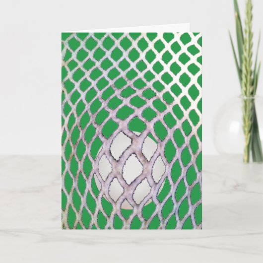 Lacrosse Verjaardag Kaart (Voorkant)