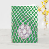 Lacrosse Verjaardag Kaart (Gele Bloem)