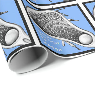 Lacrosse verjaardagscadeau cadeaupapier