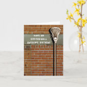Lacrosse Verjaardagskaart Kaart (Gele Bloem)
