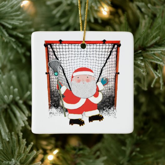 Lacrosse-verzamelobject Keramisch Ornament (Boom)