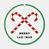 Lacrosse-verzamelobject Metalen Ornament (Achterkant)