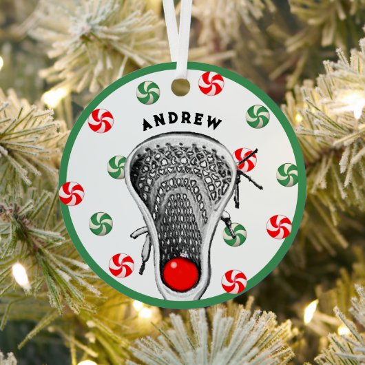 Lacrosse-verzamelobject Metalen Ornament (Insitu)
