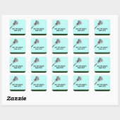 Lacrosse Vierkante Sticker (Vel)