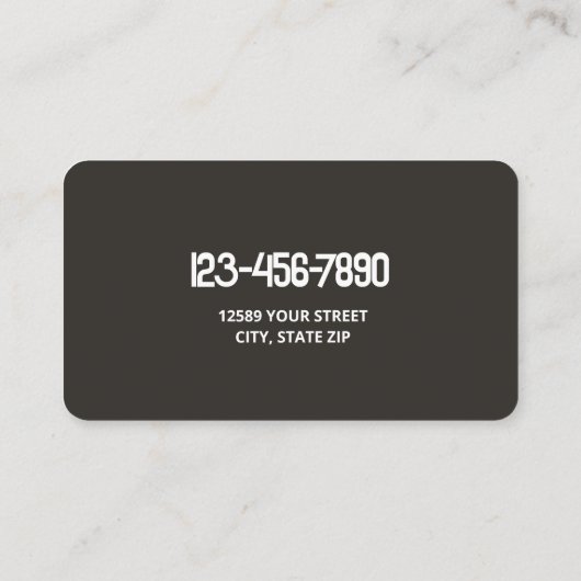 Lacrosse Visitekaartje (Achterkant)