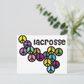 Lacrosse vredessignalen gevuld briefkaart (Staand voorkant)
