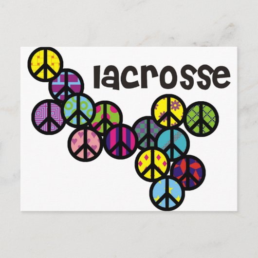 Lacrosse vredessignalen gevuld briefkaart (Voorkant)