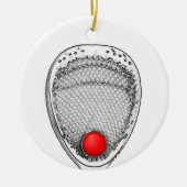 Lacrosse Vrolijk Lax-mas Kerstmis Keramisch Ornament (Voorkant)