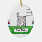 LaCrosse - Vrouw Keramisch Ornament (Rechts)