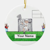 LaCrosse - Vrouw Keramisch Ornament (Voorkant)