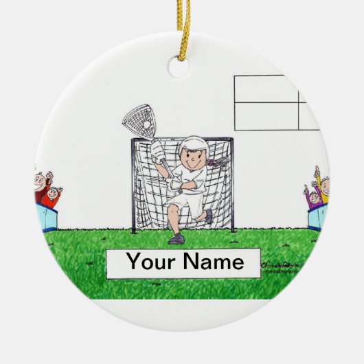 LaCrosse - Vrouw Keramisch Ornament (Voorkant)
