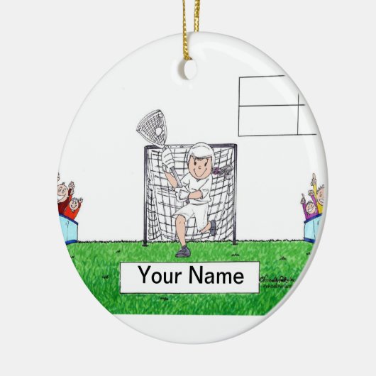 LaCrosse - Vrouw Keramisch Ornament (Links)