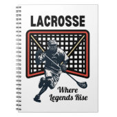 Lacrosse: waar legendes ontstaan notitieboek (Voorkant)