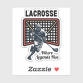 Lacrosse: waar legendes ontstaan sticker (Vel)