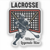 Lacrosse: waar legendes ontstaan sticker (Voorkant)