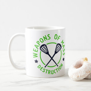 Lacrosse wapens voor vernietiging koffiemok