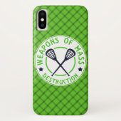 Lacrosse Weapons of Destruction Phone Case (Achterkant)