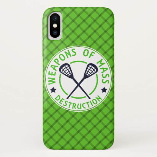 Lacrosse Weapons of Destruction Phone Case (Achterkant)