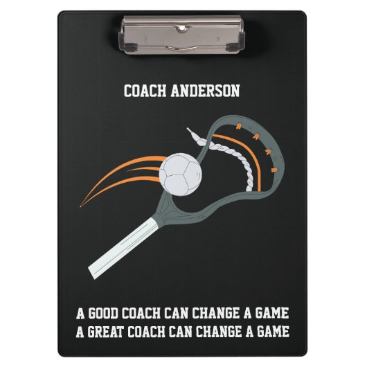 Lacrossecoach Klembord (Voorkant)