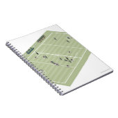 Lacrossepitch en -posities notitieboek (Rechterzijde)