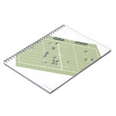 Lacrossepitch en -posities notitieboek (Linkerzijde)