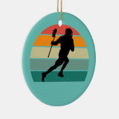 Lacrosser Lacrosse Stick Protective Goal Ball Keramisch Ornament (Rechts)