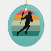 Lacrosser Lacrosse Stick Protective Goal Ball Keramisch Ornament (Links)