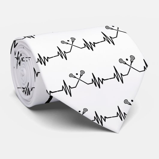 Lacrosserefrequentie Stropdas (Opgerold)