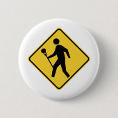 Lacrossing Ronde Button 5,7 Cm (Voorkant)