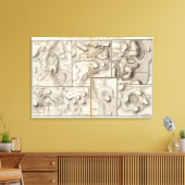 Lacs vulcaniques canvas afdruk (Insitu (Woonkamer))