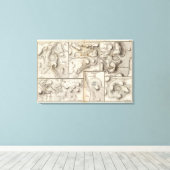 Lacs vulcaniques canvas afdruk (Insitu (Houten vloer))