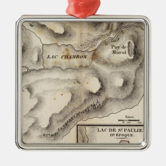 Lacs vulcaniques metalen ornament (Voorkant)