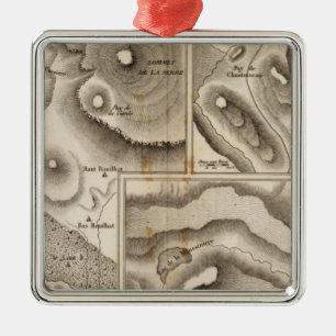 Lacs vulcaniques metalen ornament