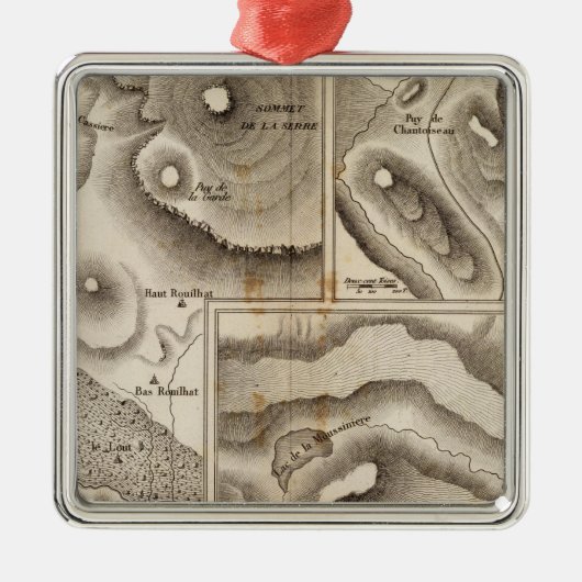 Lacs vulcaniques metalen ornament (Voorkant)