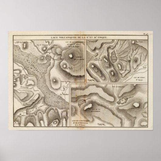 Lacs vulcaniques poster (Voorkant)