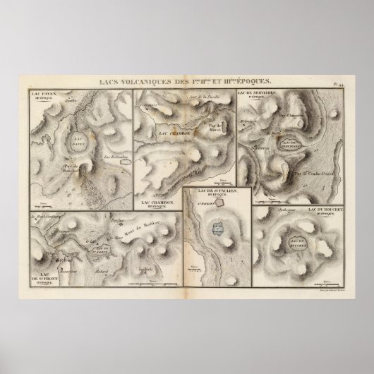 Lacs vulcaniques poster (Voorkant)