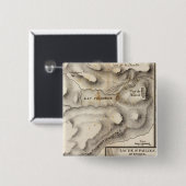 Lacs vulcaniques vierkante button 5,1 cm (Voorkant /achterkant)