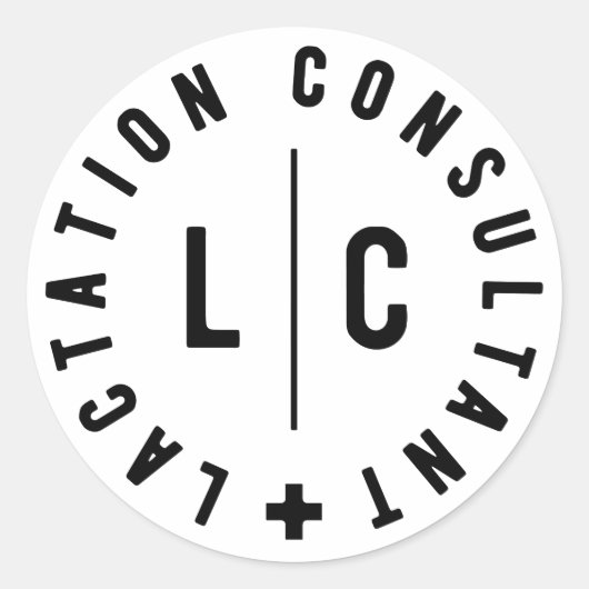 Lactatie Consultant, Lactatie Specialist Ronde Sticker (Voorkant)