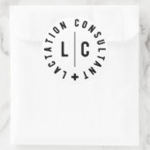 Lactatie Consultant, Lactatie Specialist Ronde Sticker (Tas)