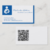 Lactatie Consultant met QR-code Visitekaartje (Voorkant / Achterkant)