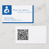 Lactatie Consultant met QR-code Visitekaartje (Voorkant / Achterkant)