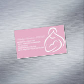 Lactatie Consultant Roze Borstvoeding Klasse Magnetisch Visitekaartje (Voorbeeld)