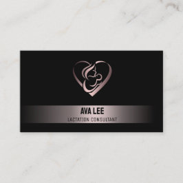 Lactatie Zwart Brons Visitekaartje