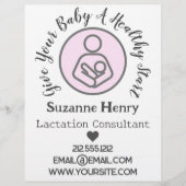 Lactatieadviseur Borstvoeding Leche Baby Flyer (Voorkant)
