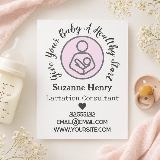 Lactatieadviseur Borstvoeding Leche Baby Flyer