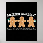 Lactation Consultant Gingerbread Christmas Ibclc S Poster (Voorkant)
